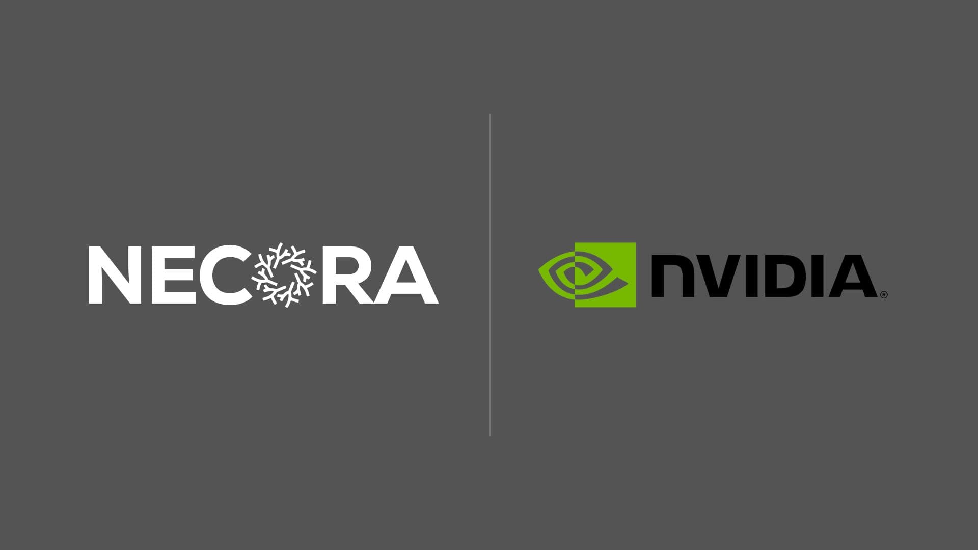 Necora and NVIDIA logos paired with a divider rule.